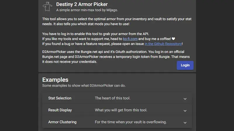 D2 Armor Picker Not Working