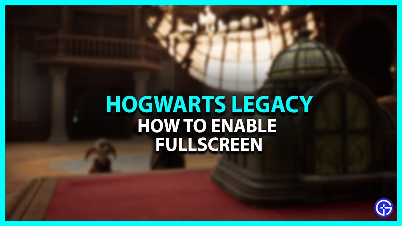 How To Enable Fullscreen In Hogwarts Legacy