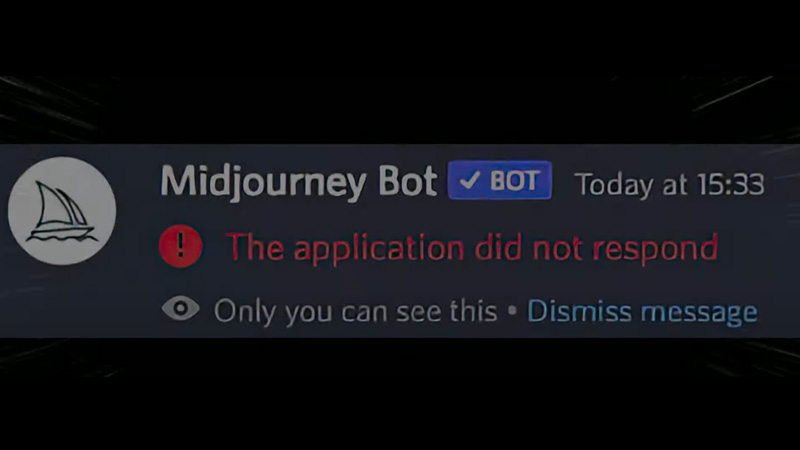 How to Fix 'The Application Did Not Respond' Error in Midjourney Discord