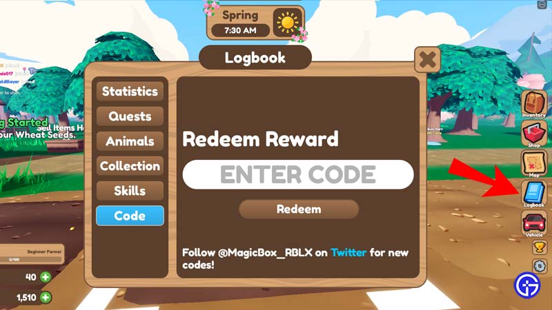 How to Redeem Codes in Farm Life Simulator