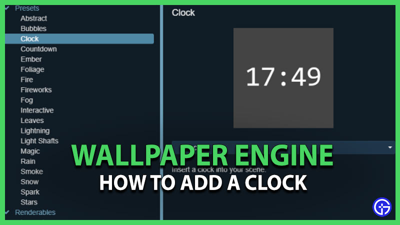 How To Add Clock In Wallpaper Engine