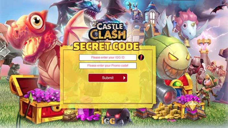 Castle Clash Secret Code Redeem March 2024   IGG Secret Codes 768x432 