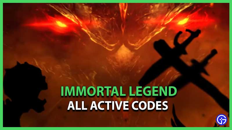 Immortal Legend Codes