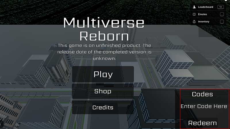 Multiverse Reborn Codes Redeem