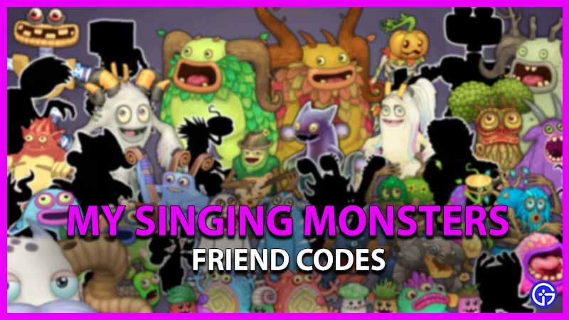 My Singing Monsters Friend Codes