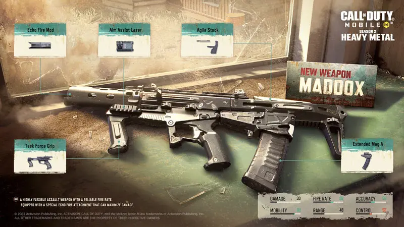 New Weapon, Attachment and Perk