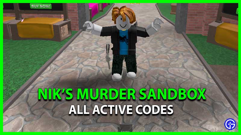 Nik's Murder Sandbox Codes