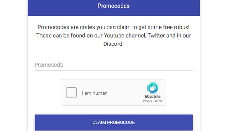 RewardRobux.com Promo Codes Redeem