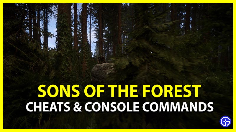 Sons of the Forest console commands and cheats list