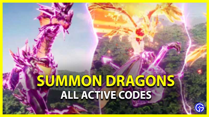 Summon Dragons Codes List