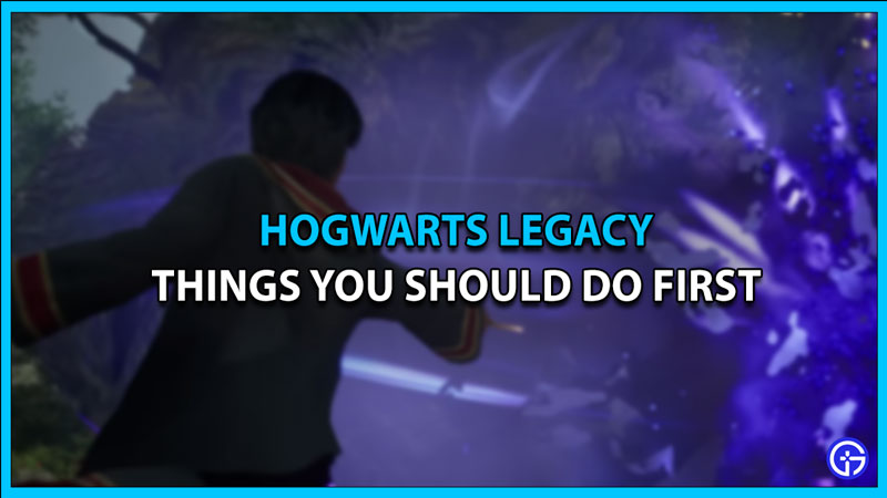 things to do first hogwarts legacy