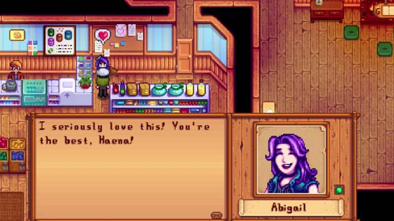 what does Abigail like stardew valley 