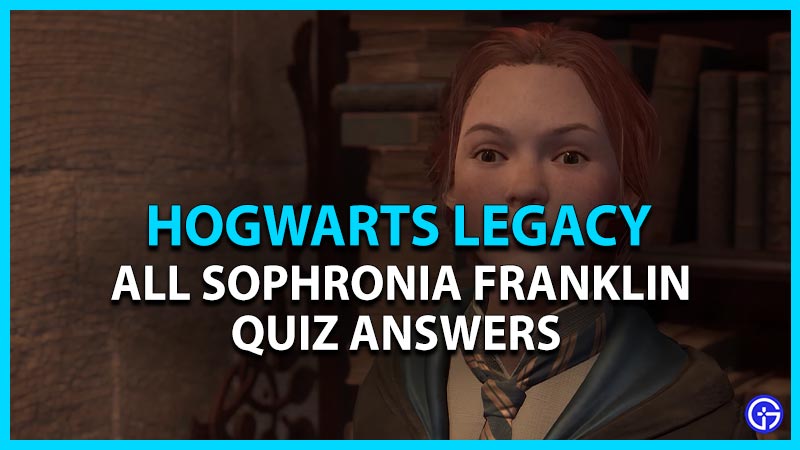 hogwarts legacy all sophronia quiz answers