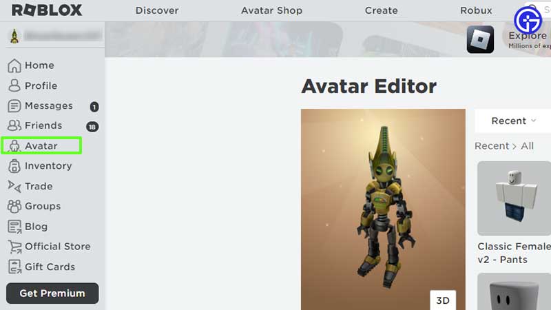 How to Use Roblox Mobile Avatar Editor on PC 