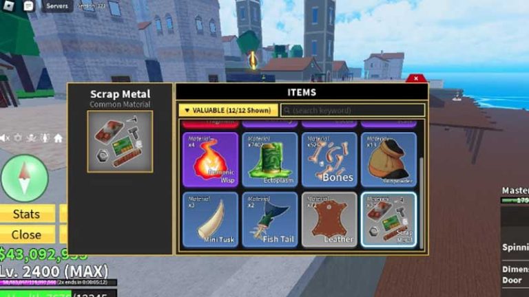 Blox Fruits: How To Get Scrap Metal - Gamer Tweak