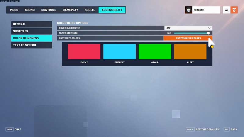 custom colors for Group and Alerts in the UI