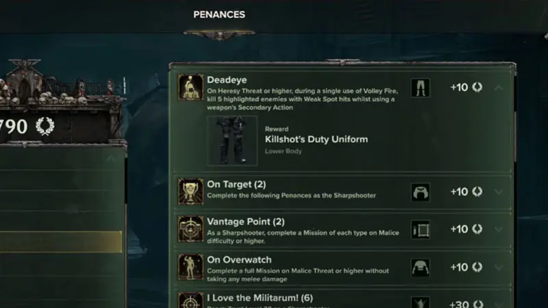 How to Complete the Deadeye Penance in Warhammer 40K Darktide 