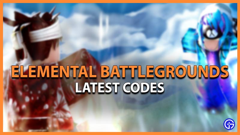 elemental battlegrounds codes