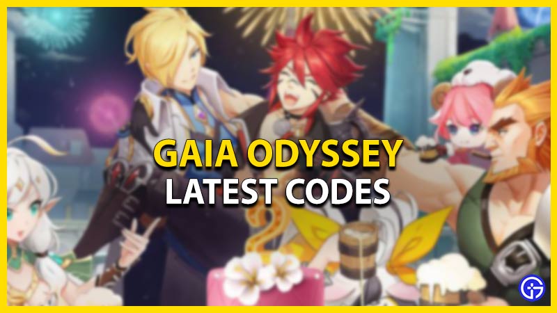 gaia odyssey codes