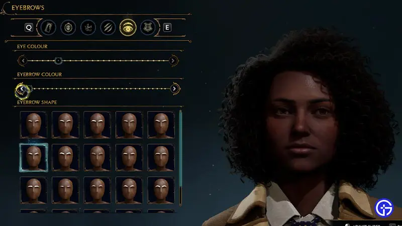 make hermione granger build in hogwarts legacy character creator