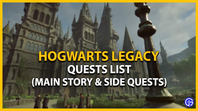 hogwarts legacy quests list