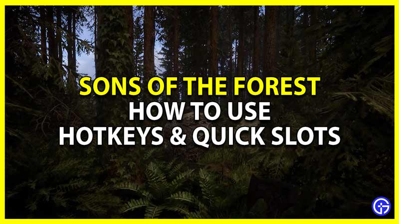how to auto assign and bind items in sons of the forest