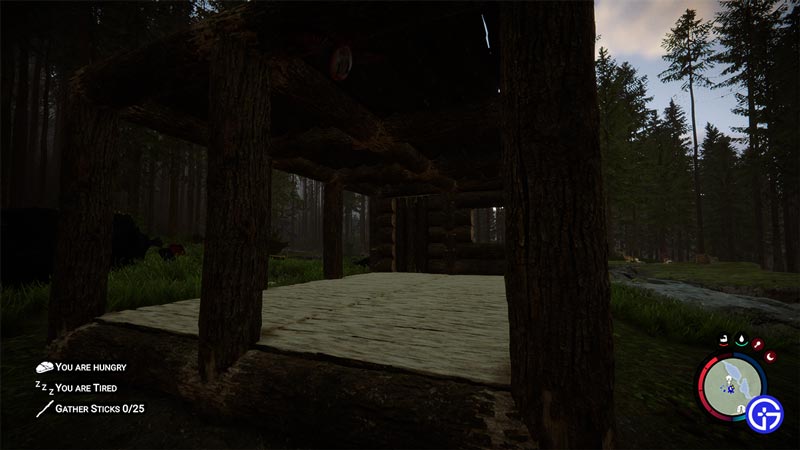 how to build a roof without center beam in sons of the forest