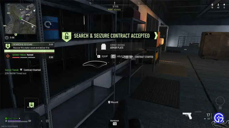 warzone 2 complete search and seizure contract