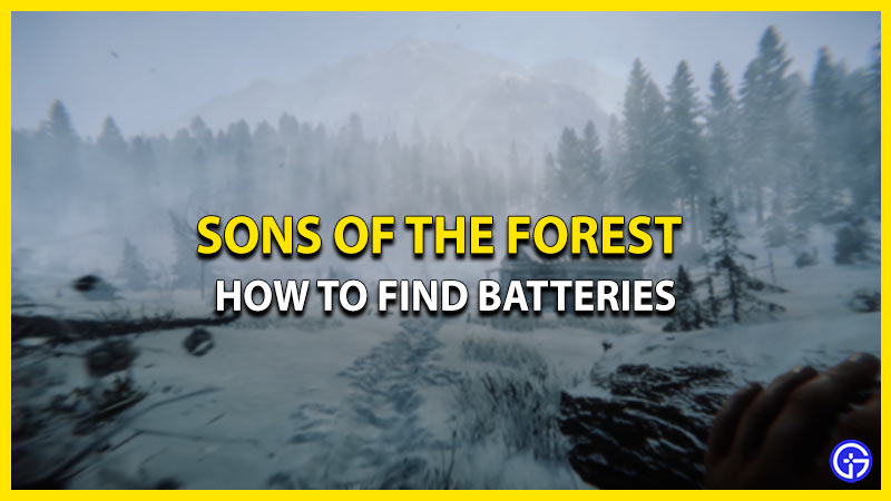 how to get batteries sons of the forest