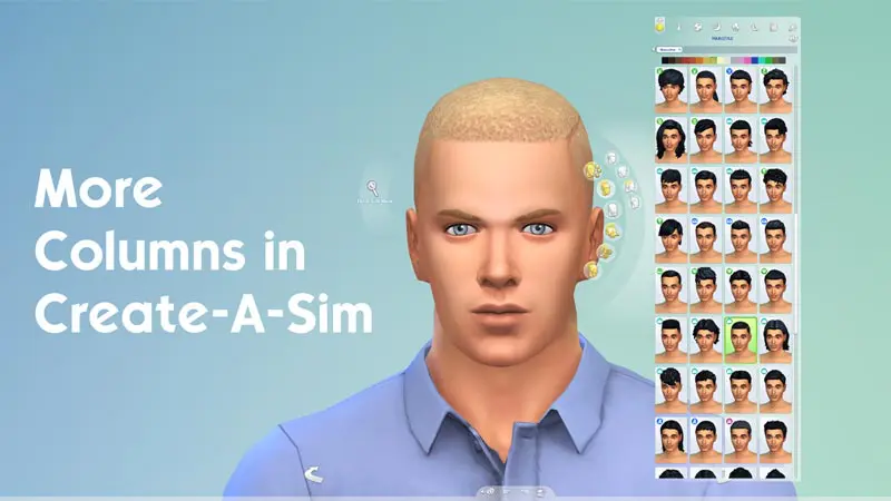 sims 4 how to add more cas columns