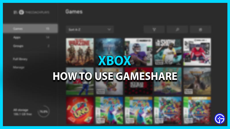 how to use gameshare on xbox