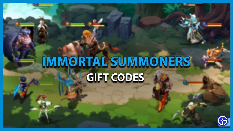 immortal summoners codes
