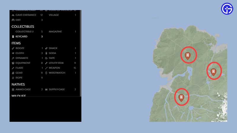 keycard locations sons of forest