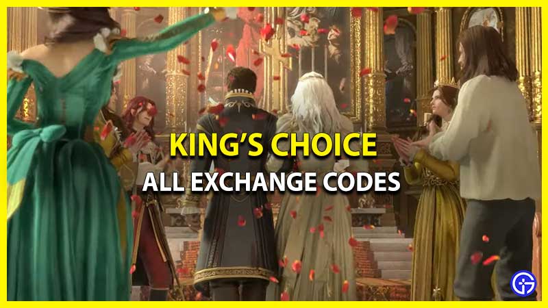 king's choice exchange codes