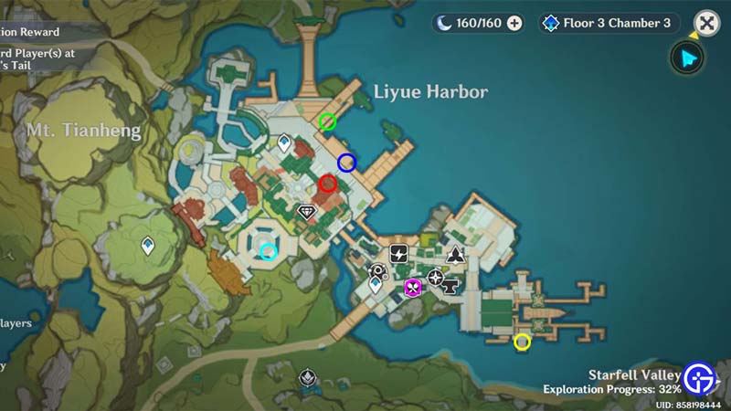 lantern rite 2023 liyue harbor character locations