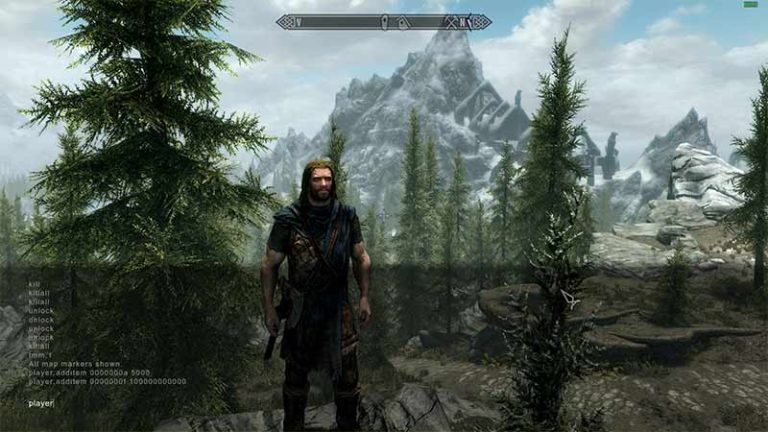 Skyrim PC Console Commands And Cheats List Gamer Tweak   Player Commands Cheats 768x432 