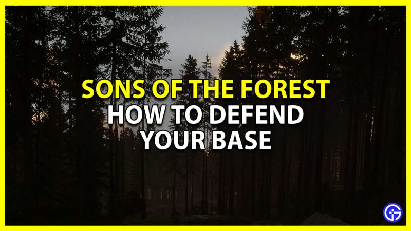 sons of the forest defend base using defensive wall