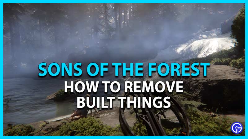 sons of forest remove dismantle built things