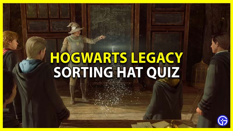 how to answer sorting hat quiz in hogwarts legacy