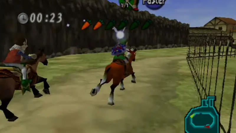 zelda oot beat ingo in race