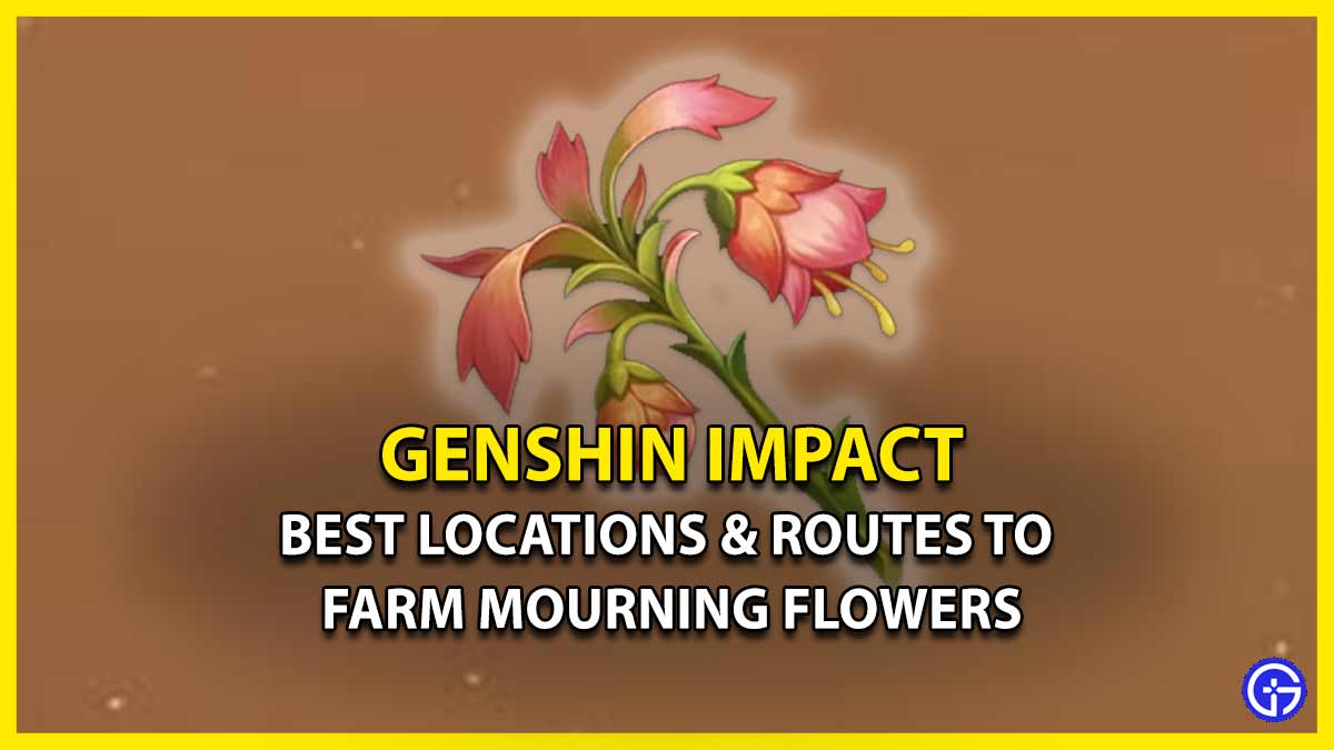 All Locations & Best Routes to Farm Mourning Flowers in Genshin Impact