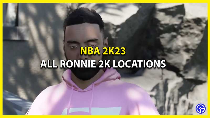 All Locations to Find Ronnie 2K in NBA 2K23