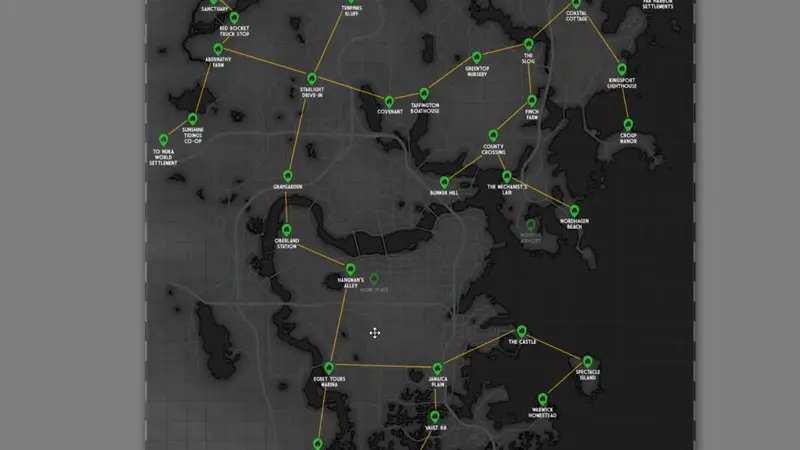 Fallout 4 Best Supply Lines Layout