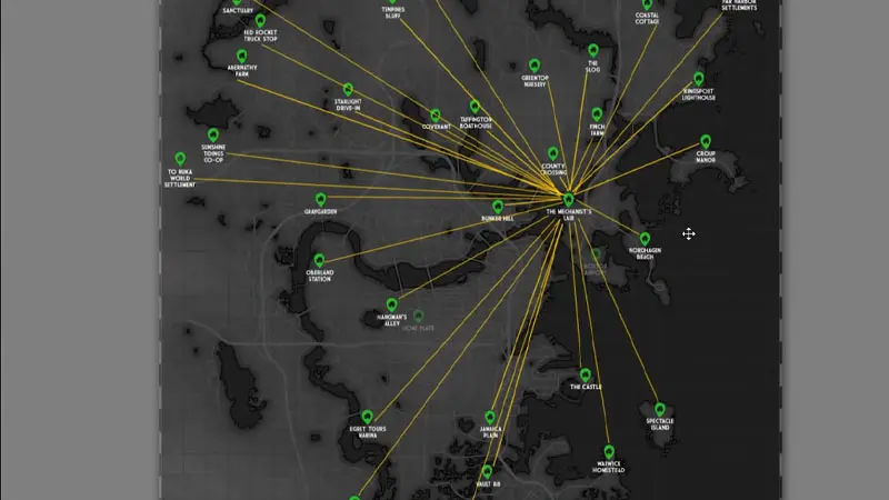 Fallout 4 Best Supply Lines Layout