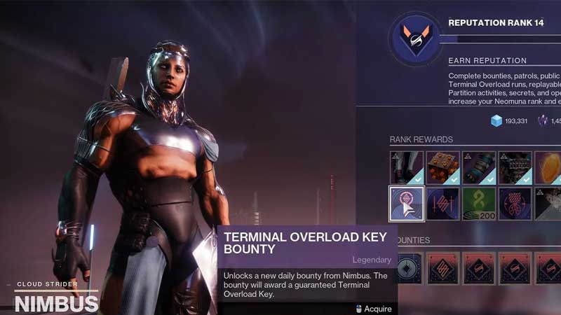 Destiny 2 Lightfall Get Terminal Overload Keys