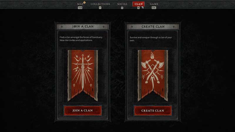 Diablo 4 Create Clan