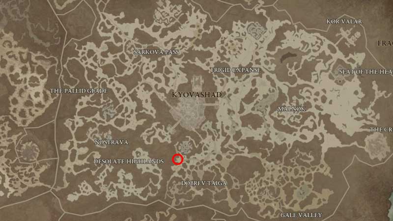 Diablo IV Den Mother Boss Location