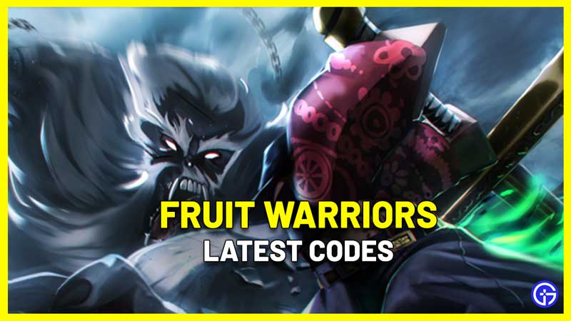 fruit warriors codes roblox