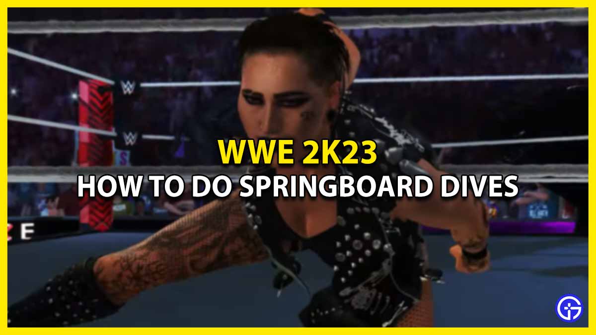 How To Do Springboard Dives In WWE 2K23 (Attacks Controls)
