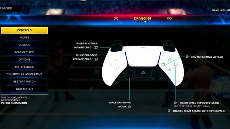 How to Drag Opponents an Opponent in WWE 2K23